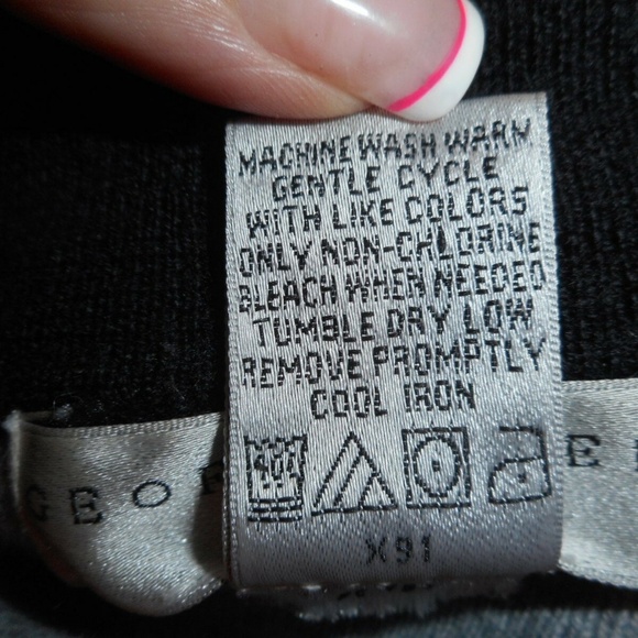 Color blocked Wool blend Cardigan Sweater - Picture 3 of 4